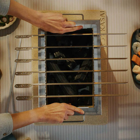 Kasai Konro Skewer Rack & Skewers
