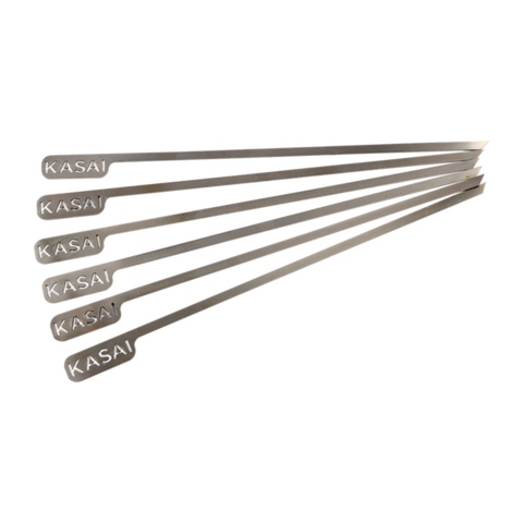 Kasai Konro Stainless Steel Skewers - Pack of 6
